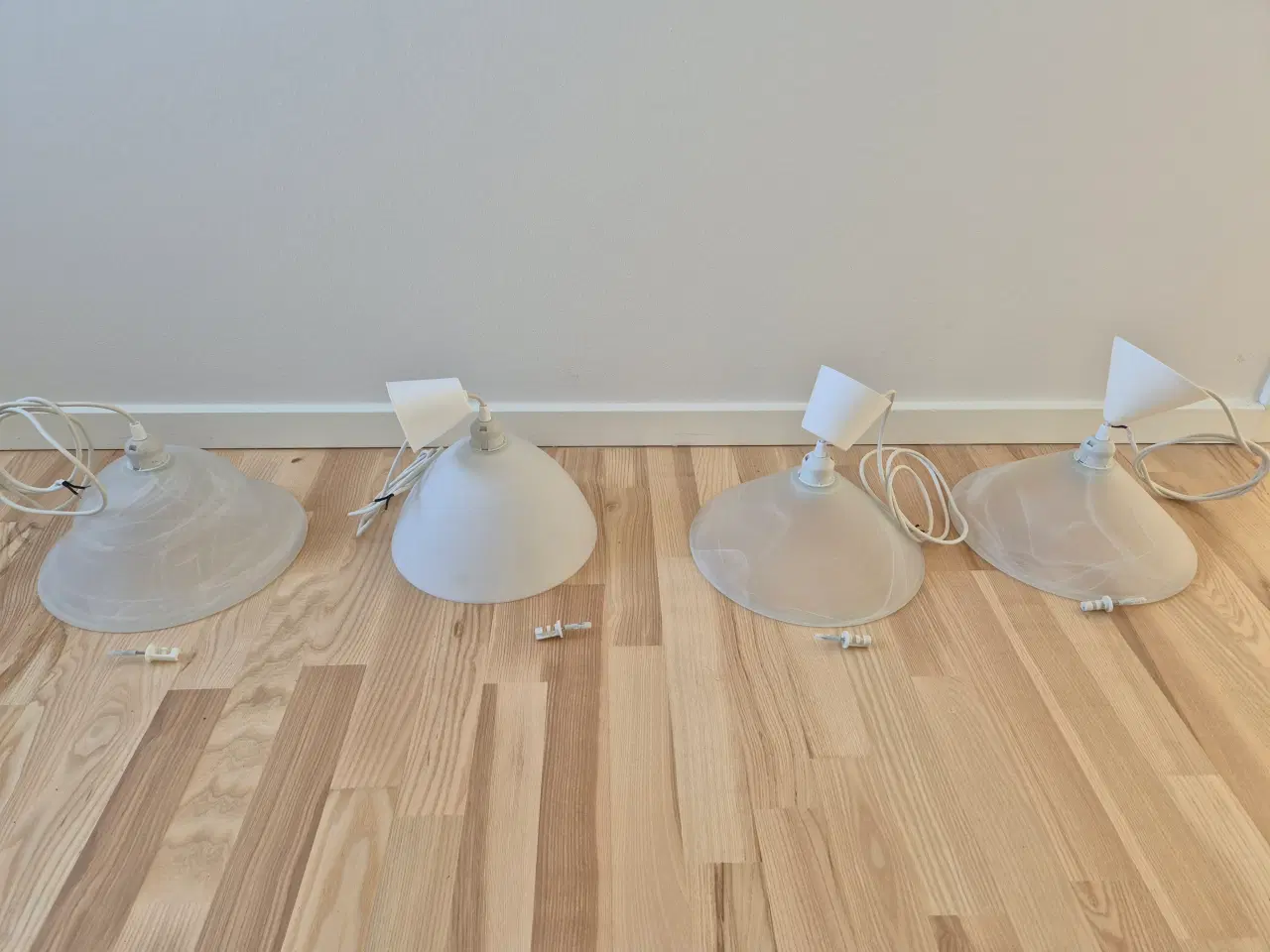 Billede 3 - Loftlamper, hvide, 4 stk.