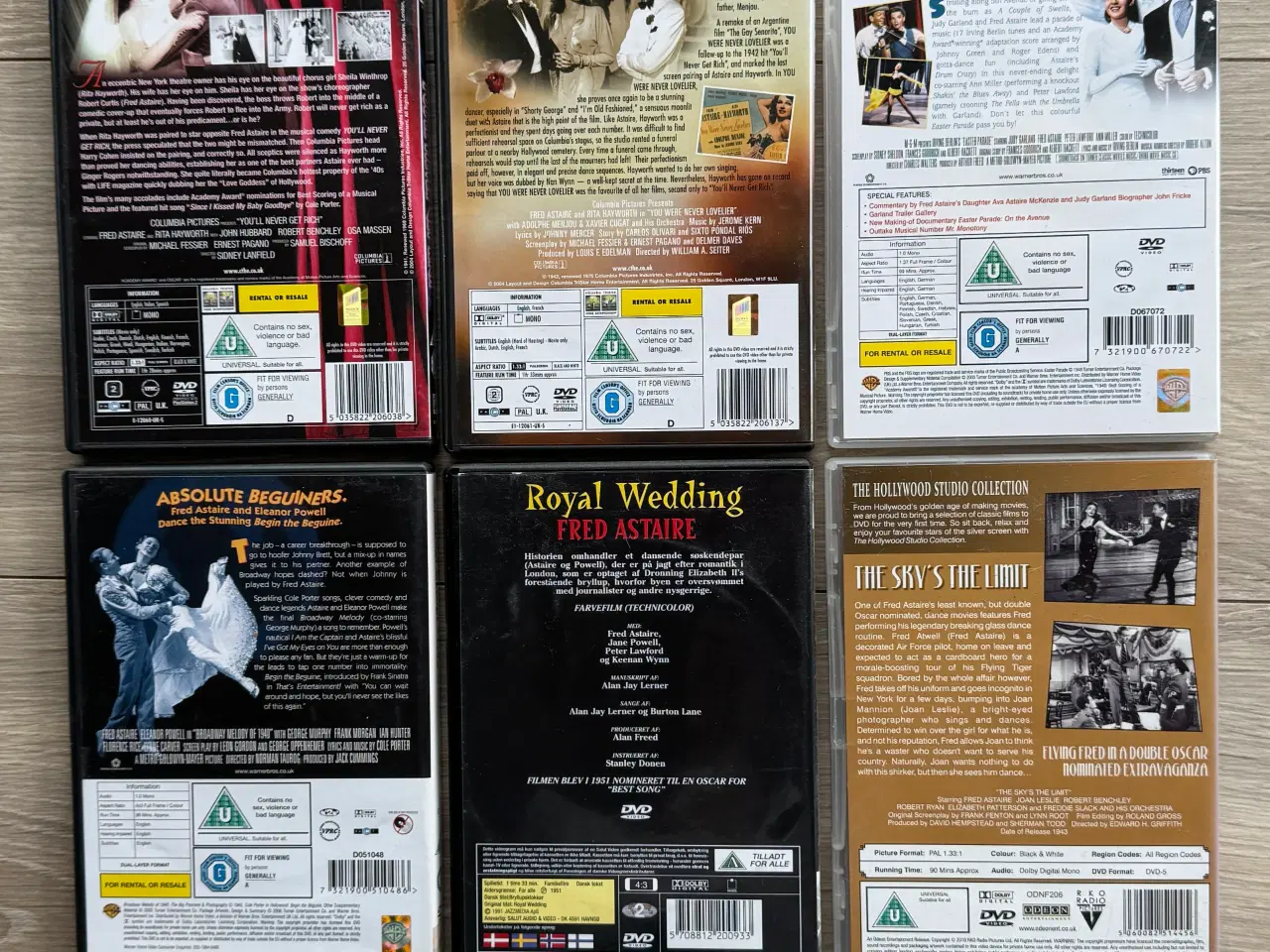 Billede 1 - FRED ASTAIRE - 6 DVD’ER