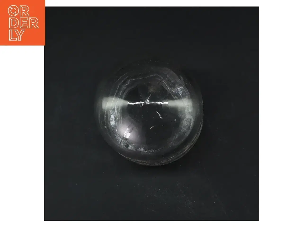 Billede 3 - Glaskuppel med sort base (str. Ø 8 cm længde 16 cm)