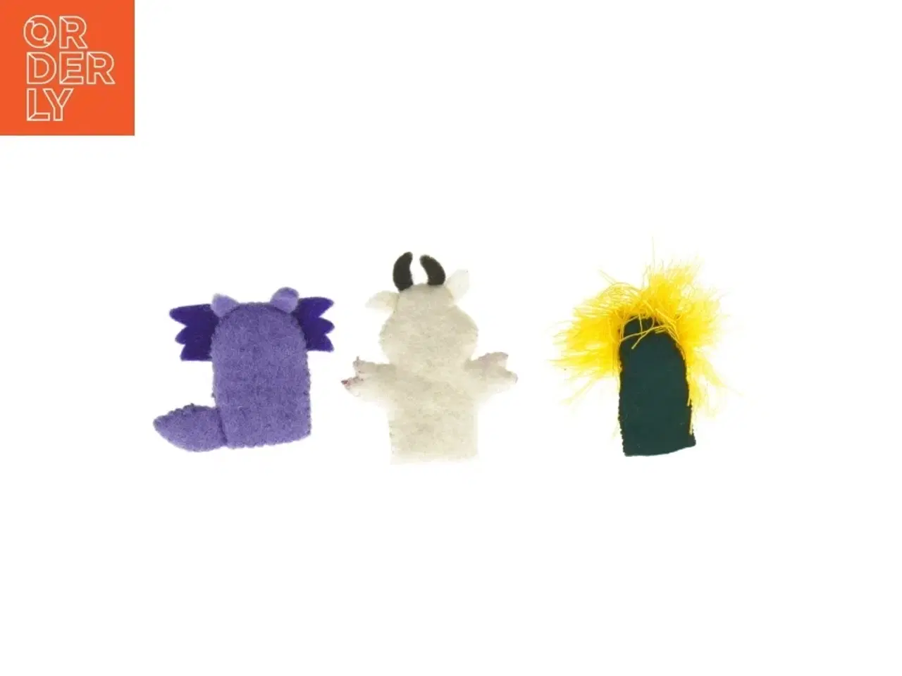 Billede 2 - Fingerdukker i filt, dyr (str. 9 cm)