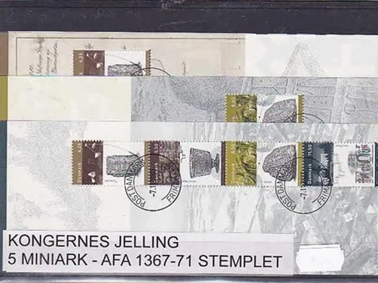 Billede 1 - Kongernes Jelling AFA 1367-71. Stemplet