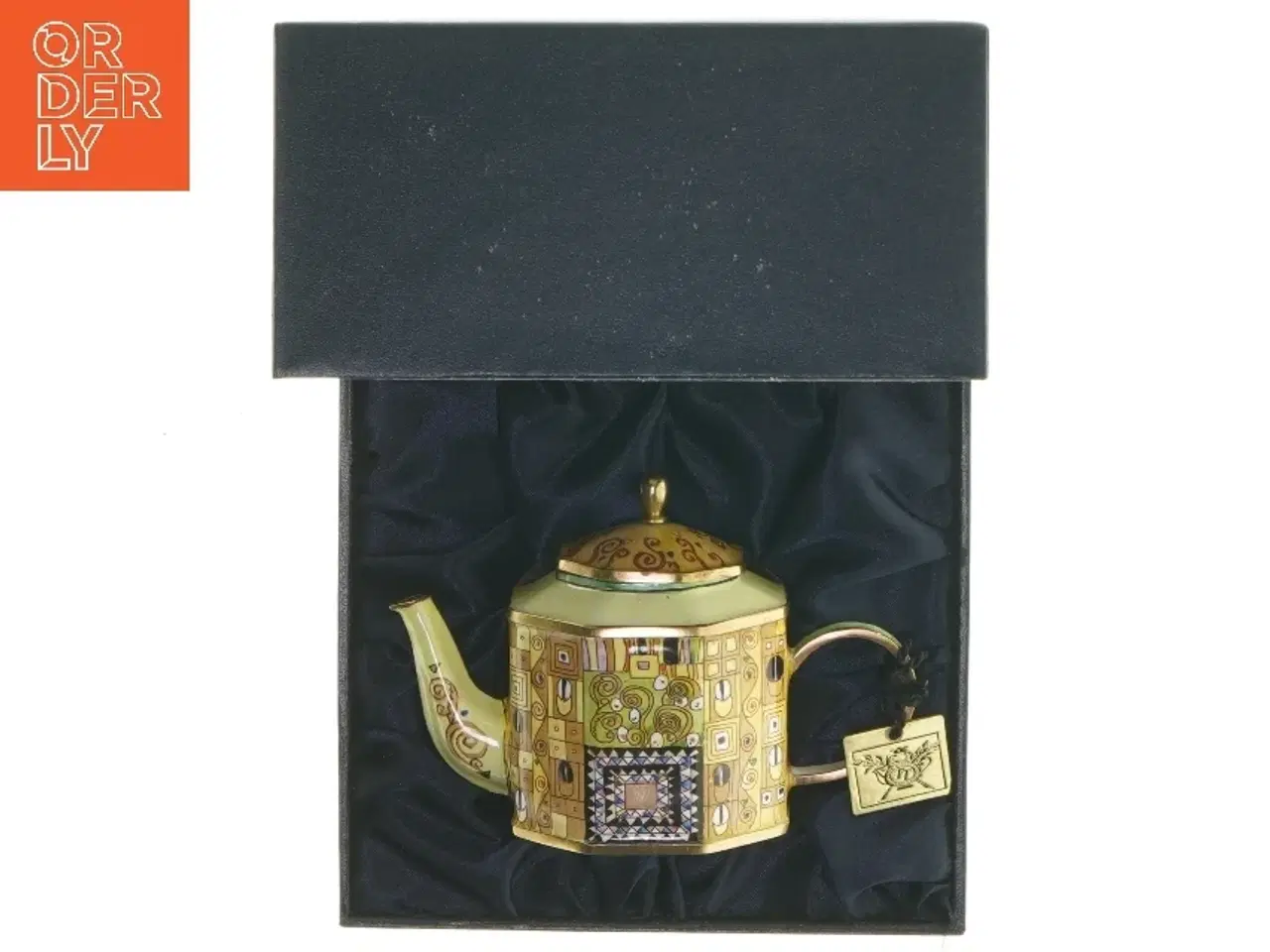 Billede 1 - Dekorativ keramisk tekande fra Goebel (str. 8,5x13 cm)