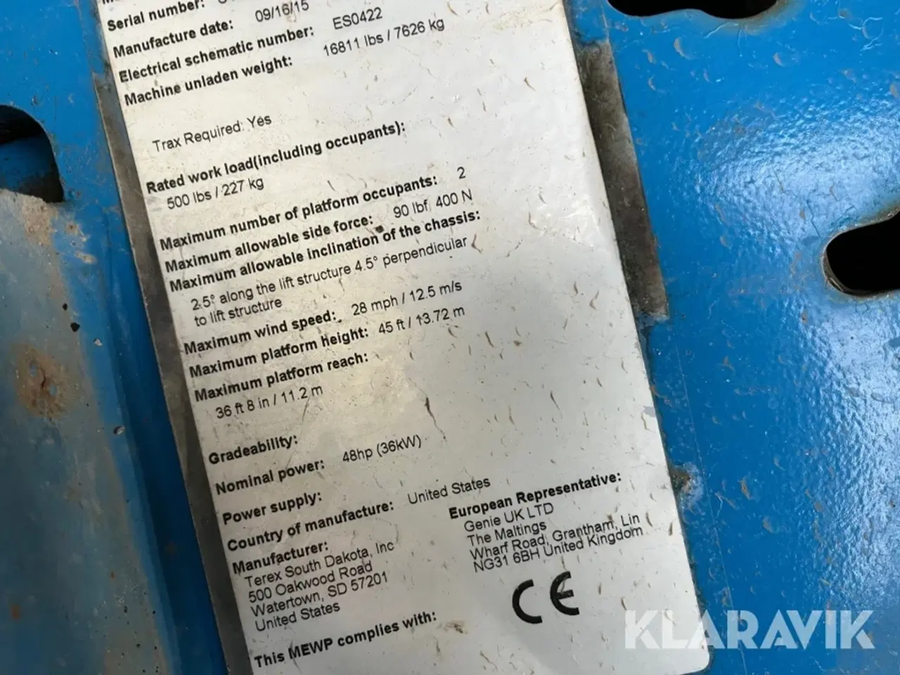 Billede 8 - Bæltelift Genie S-45 Trax