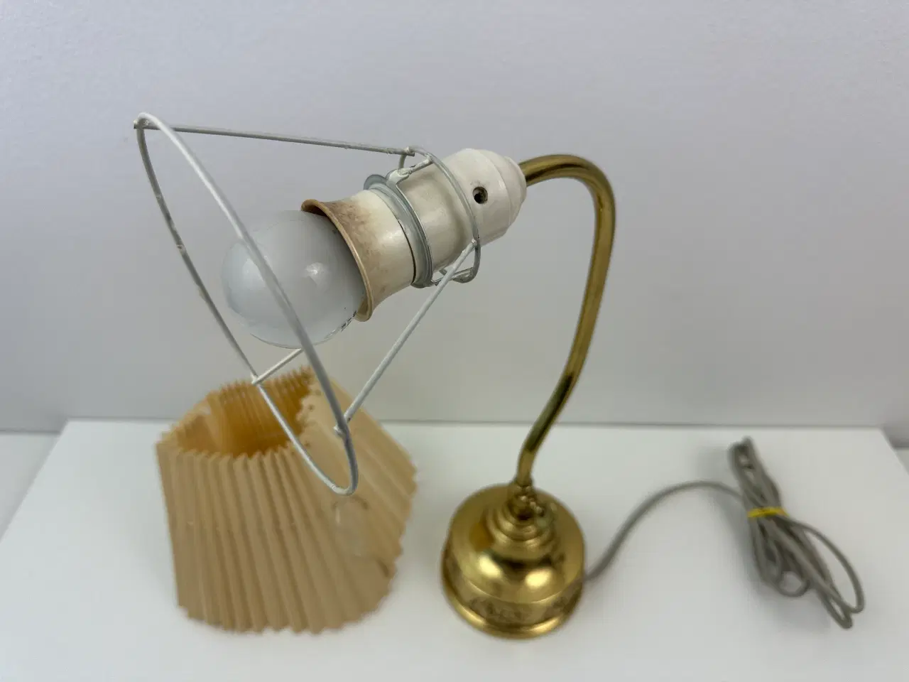 Billede 5 - Vintage messing bordlampe