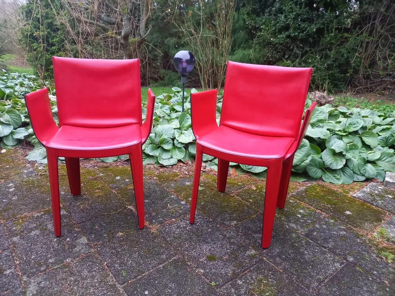 Billede 1 - Vintage Læderstole Quia Tan 