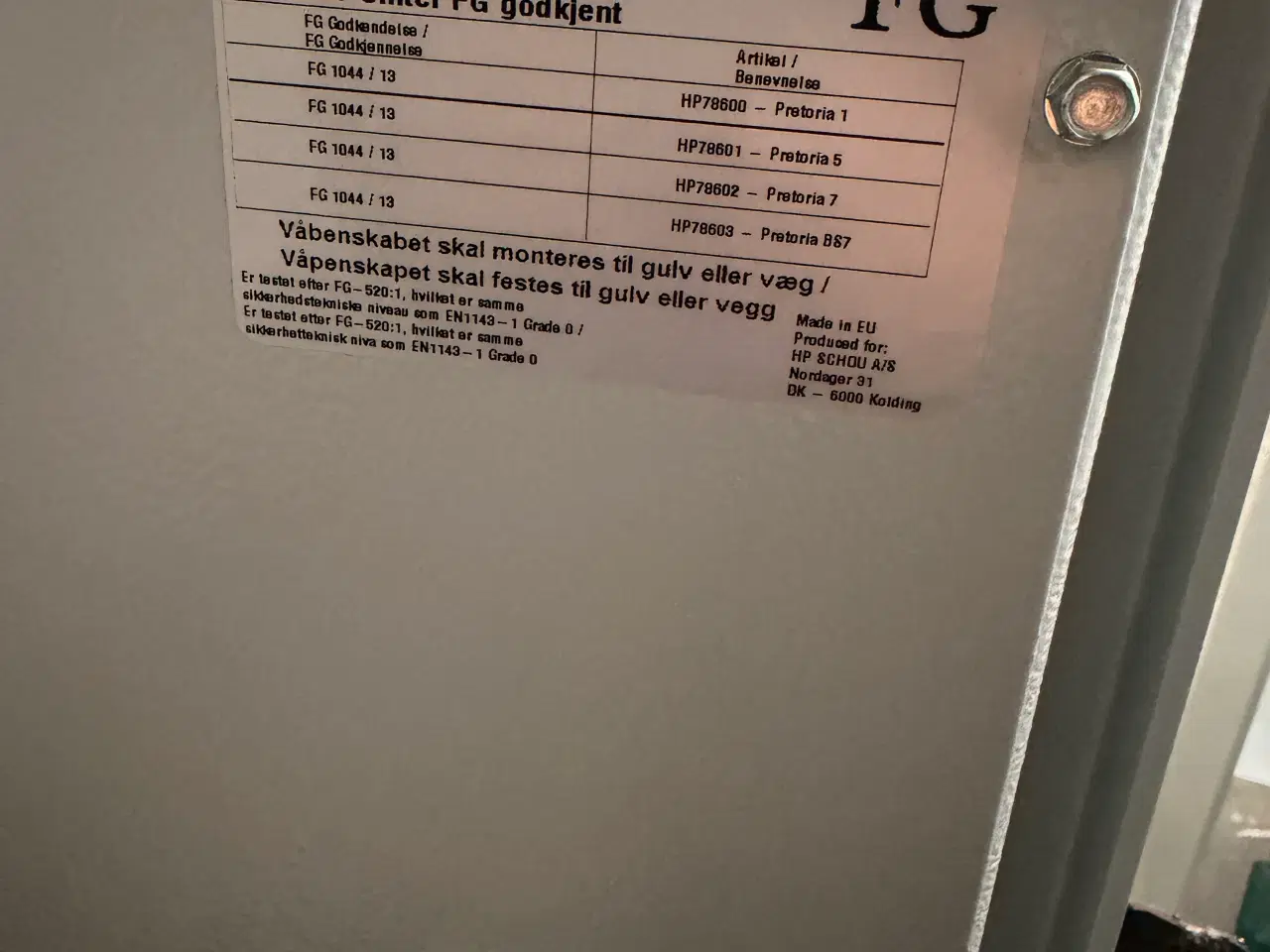 Billede 2 - Våbenskab (Godkendt)