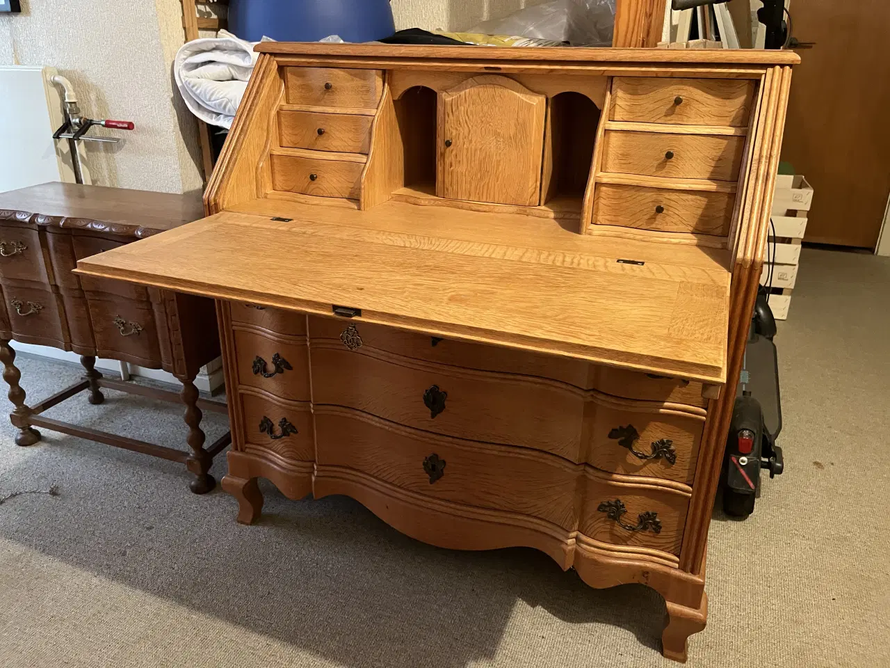 Billede 2 - Chatol i lys eg med flotte detaljer