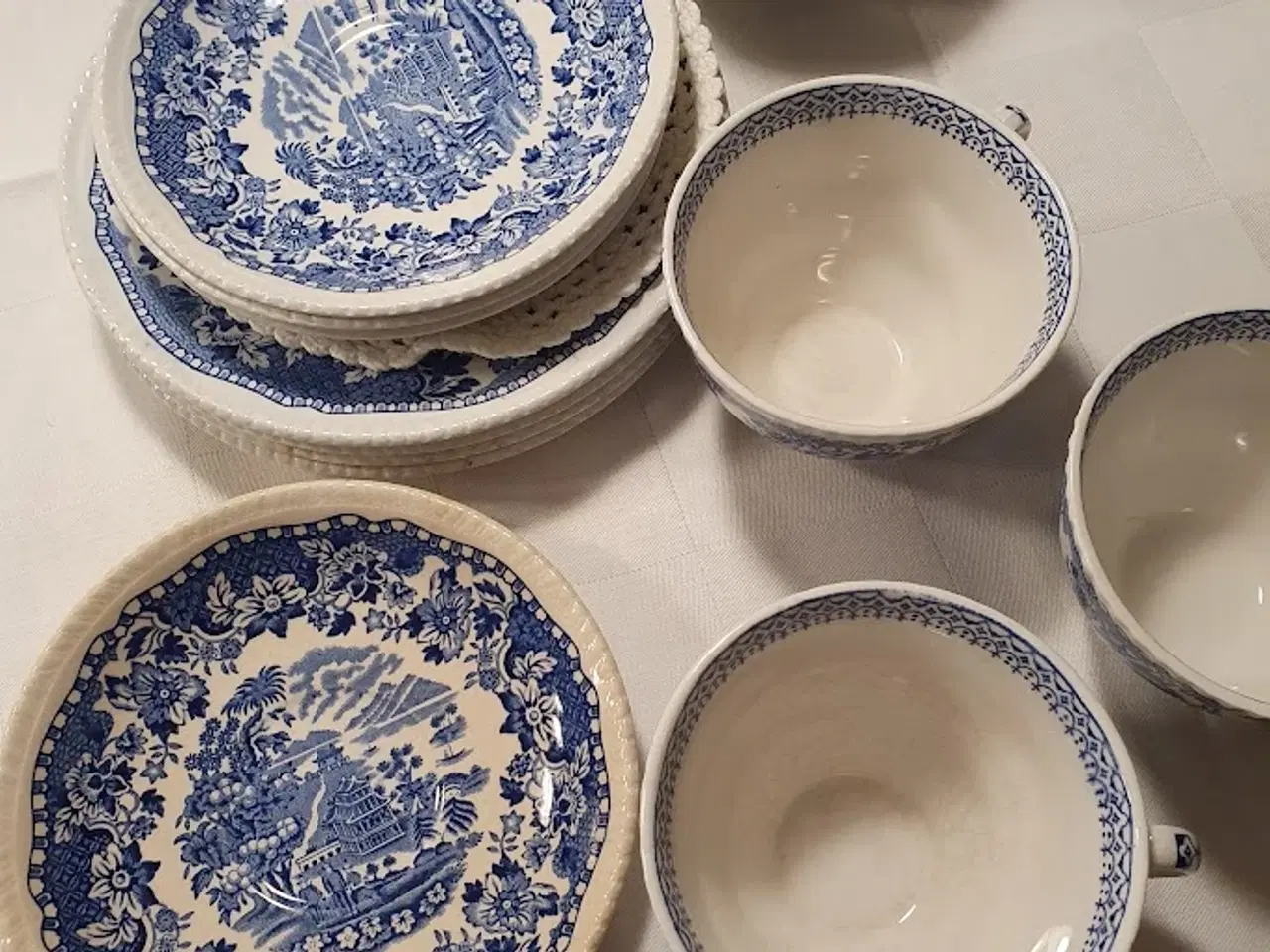 Billede 4 - Engelsk vintage porcelæn fra Woods - blå 