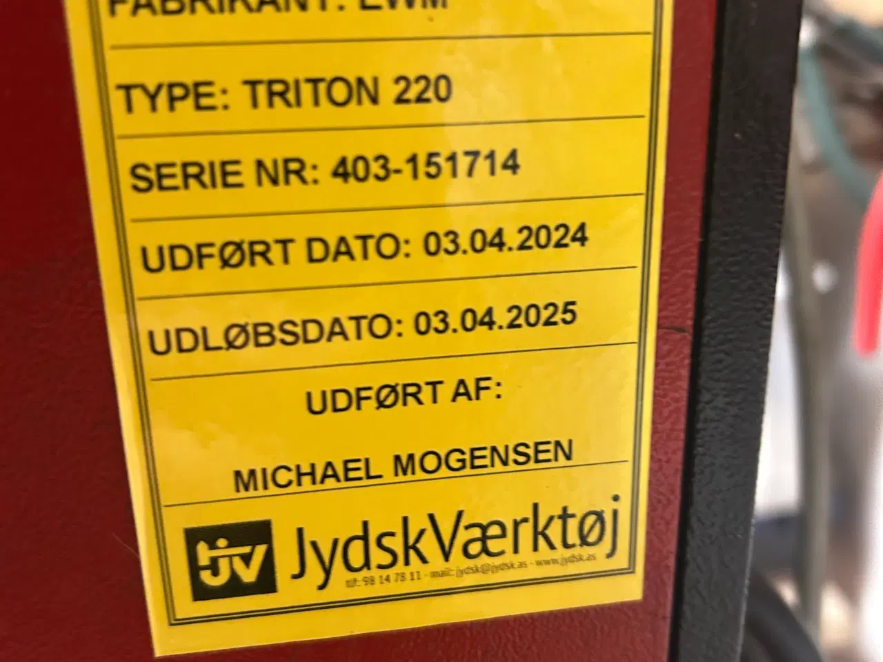 Billede 3 - EWM Triton 220 DC Tigsvejser 