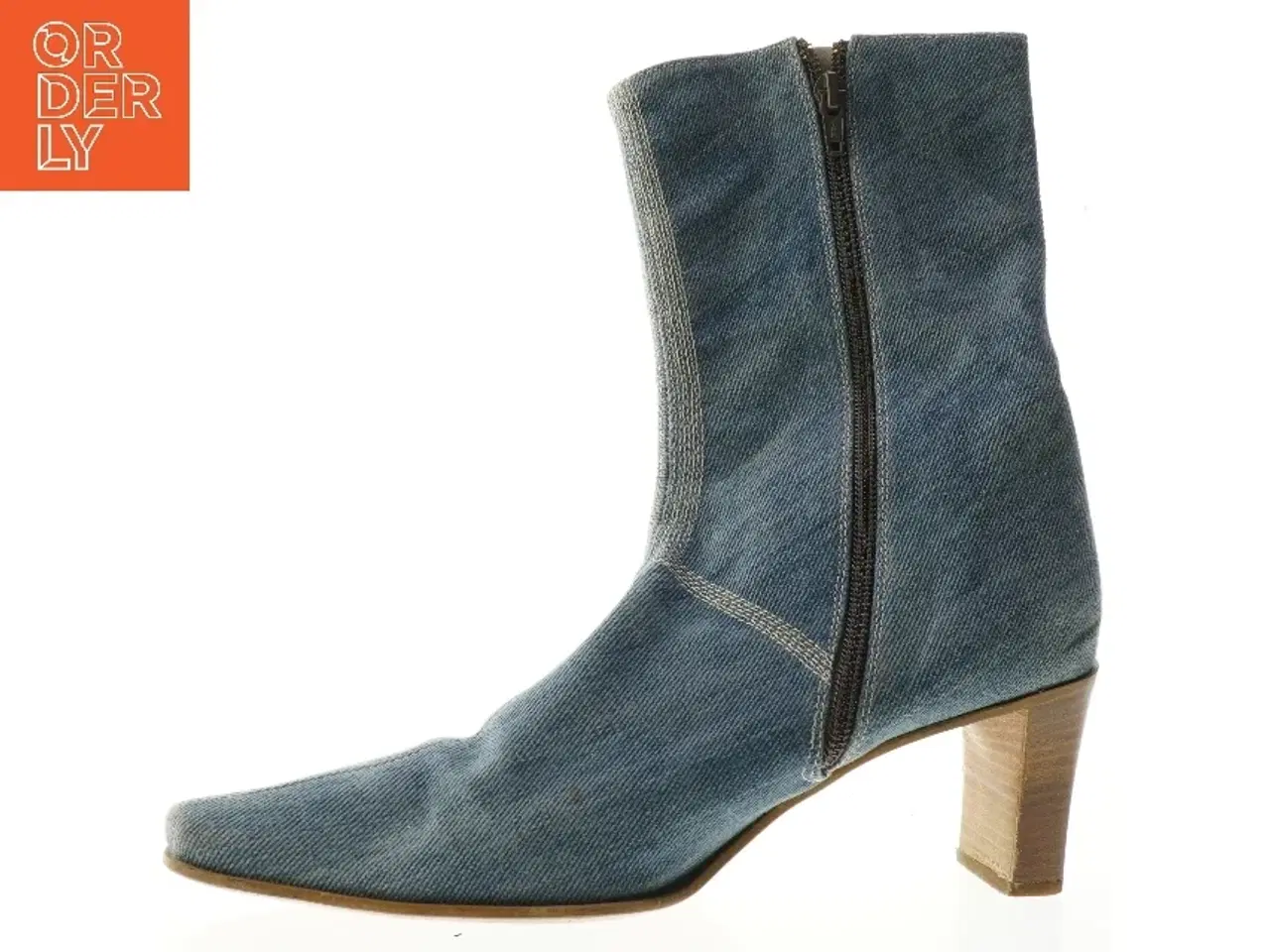 Billede 1 - Jeansstøvler med hæl fra Ecco (str. 5,5)
