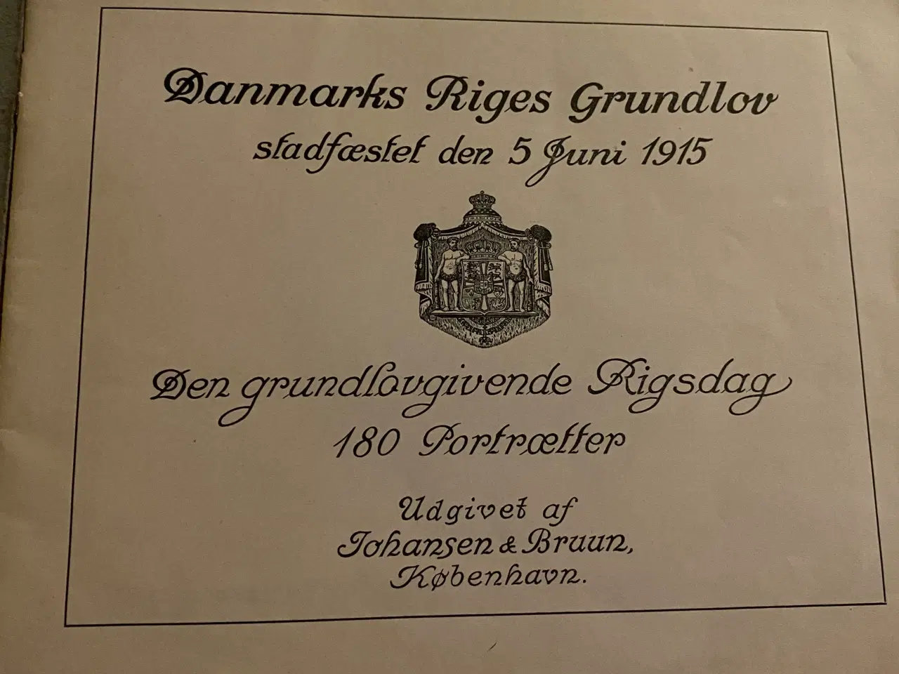 Billede 3 - Bogen: Den GrundlovGivende Rigsdag.