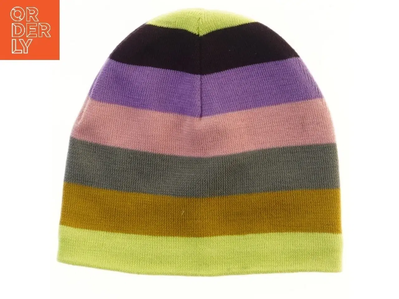 Billede 1 - Strikket hue med striber fra Molo (str. 21,5 cm)