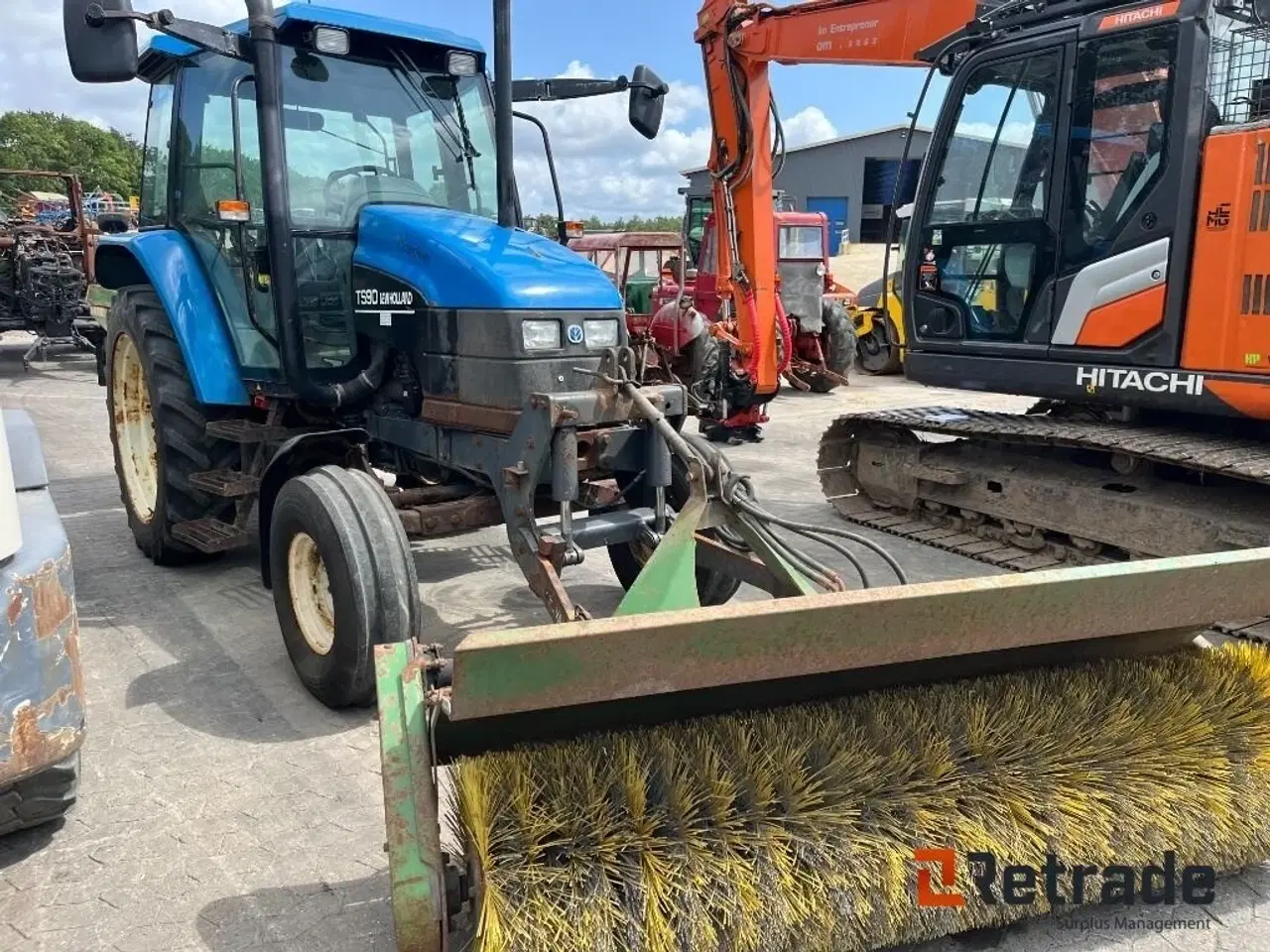 Billede 3 - New Holland TS 90 med frontlift