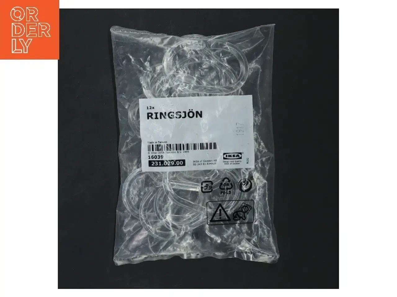 Billede 1 - 12x Ringsjn gardinringe fra IKEA