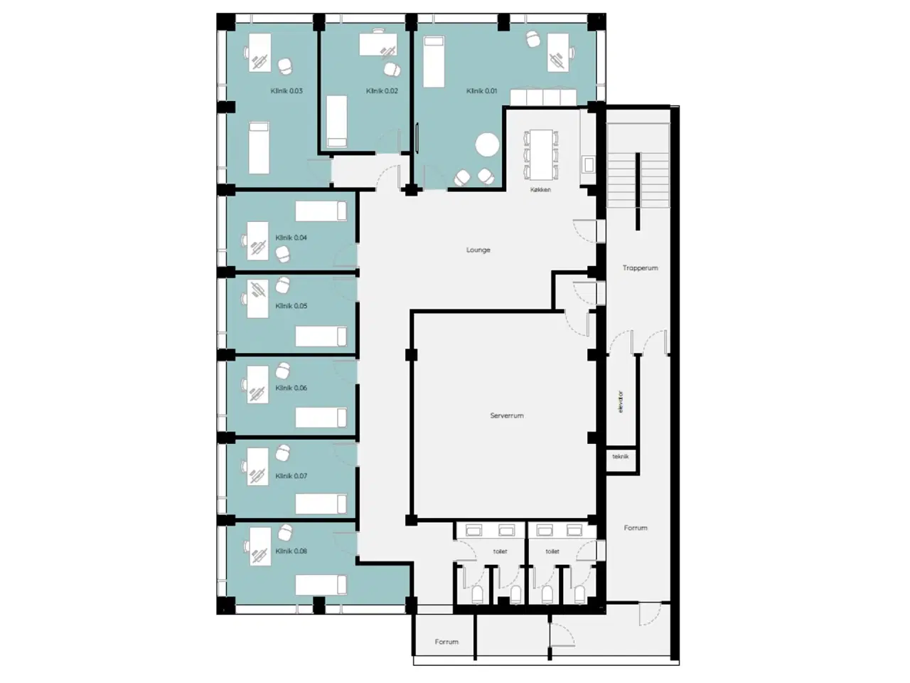 Billede 8 - Klinik i fælleskab. Lille Voldgade - klinik 0.05