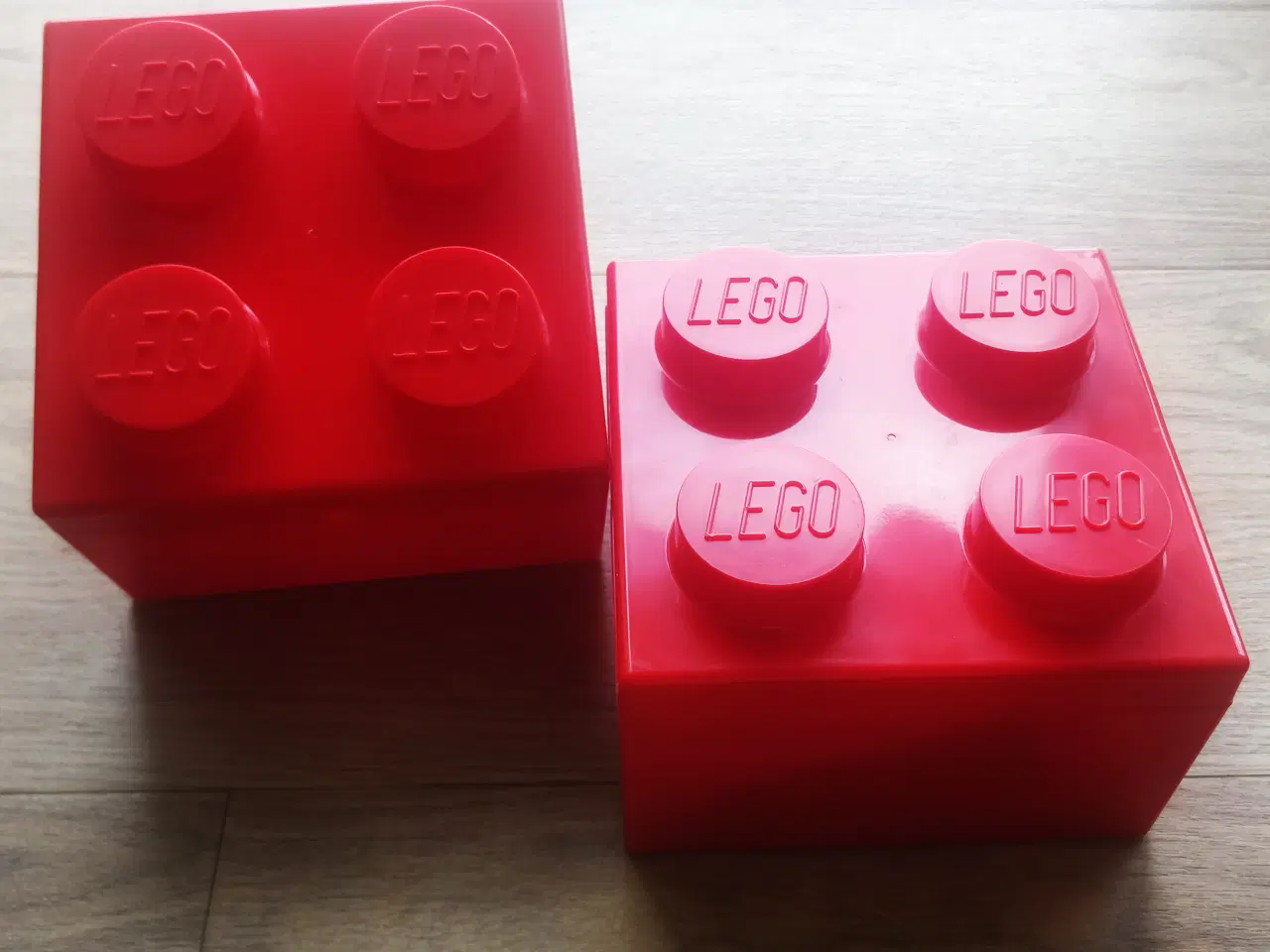 Billede 1 - 2x Lego opbevaringsklods, opbevaringsboks
