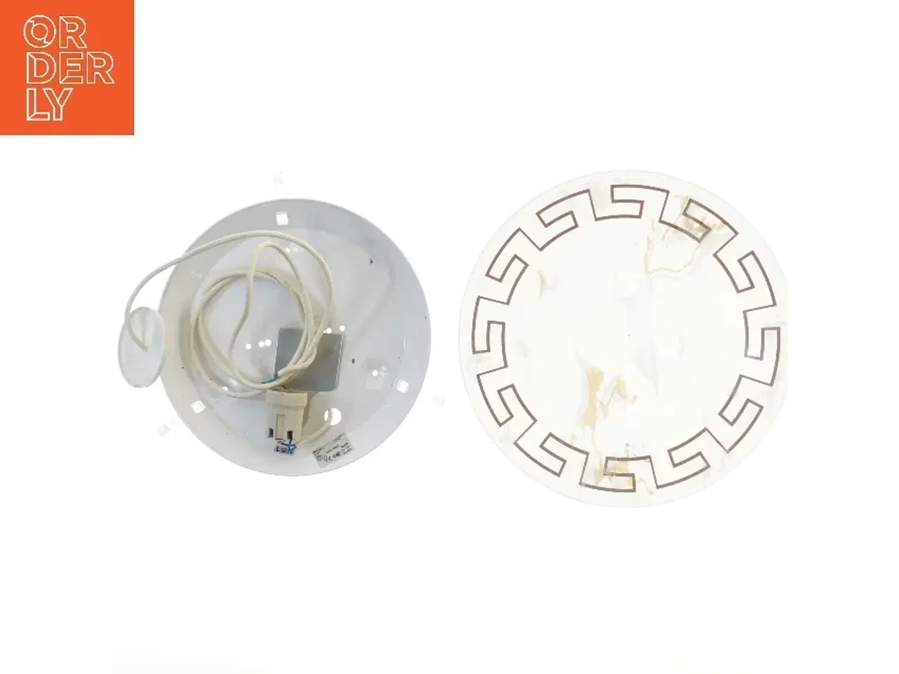 Billede 2 - Glasplade til loftlampe (str. Ø 31,5 cm)