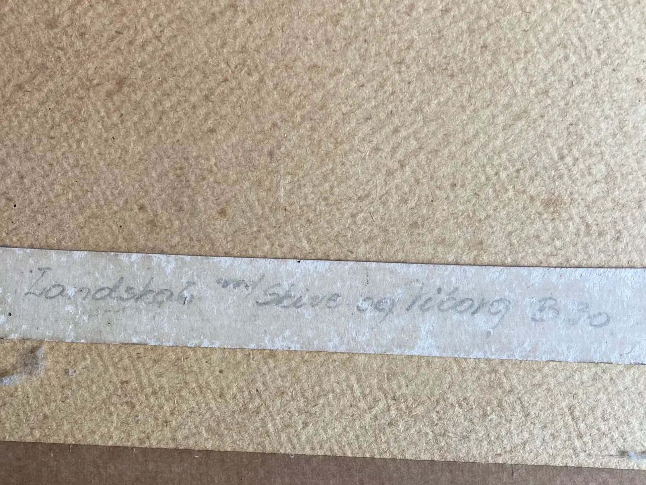 Billede 3 - Maleri/tegning af landskab imellem Skive og Viborg