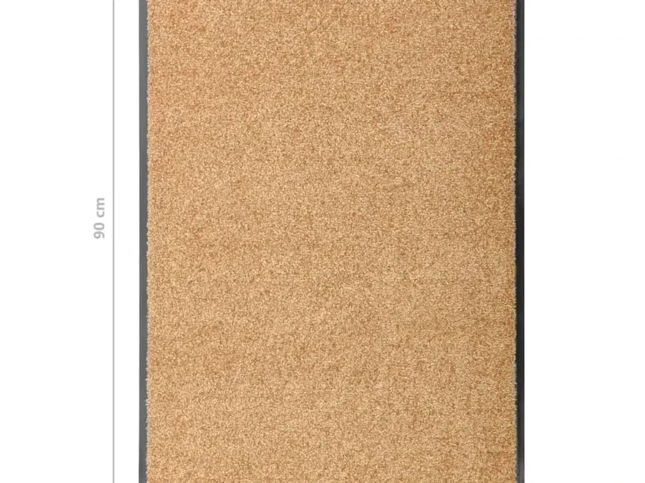 Billede 6 - Vaskbar dørmåtte 60x90 cm cremefarvet
