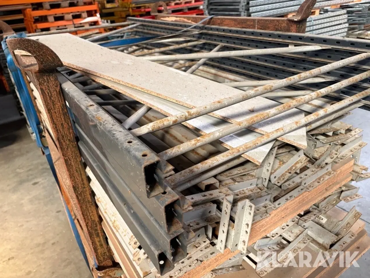 Billede 7 - Pallereol / storfagsreol - 3 fag og 30 hylder inklusiv plader