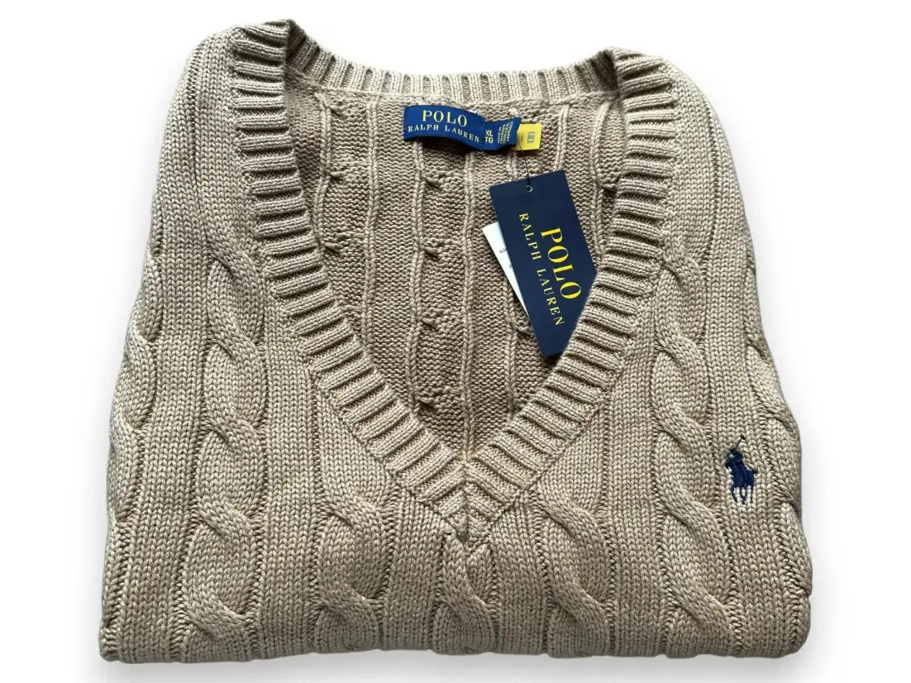 Billede 1 - Polo Ralph Lauren Cable-Knit V-Neck Jumper Waistco