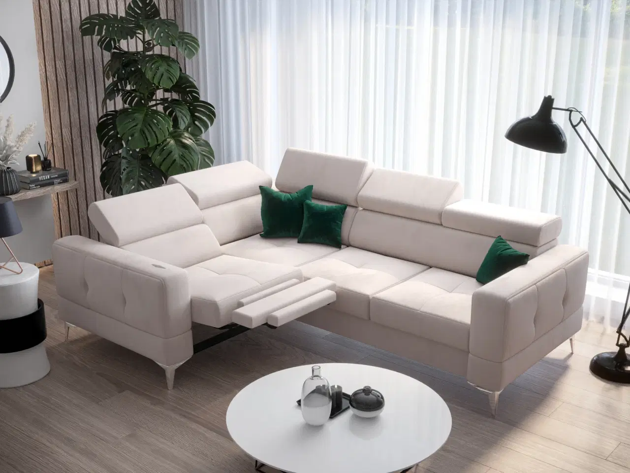 Billede 5 - TUTSEPI RELAX HJØRNESOFA MED SOVEFUNKTION 185X250 FV311 HØJRE