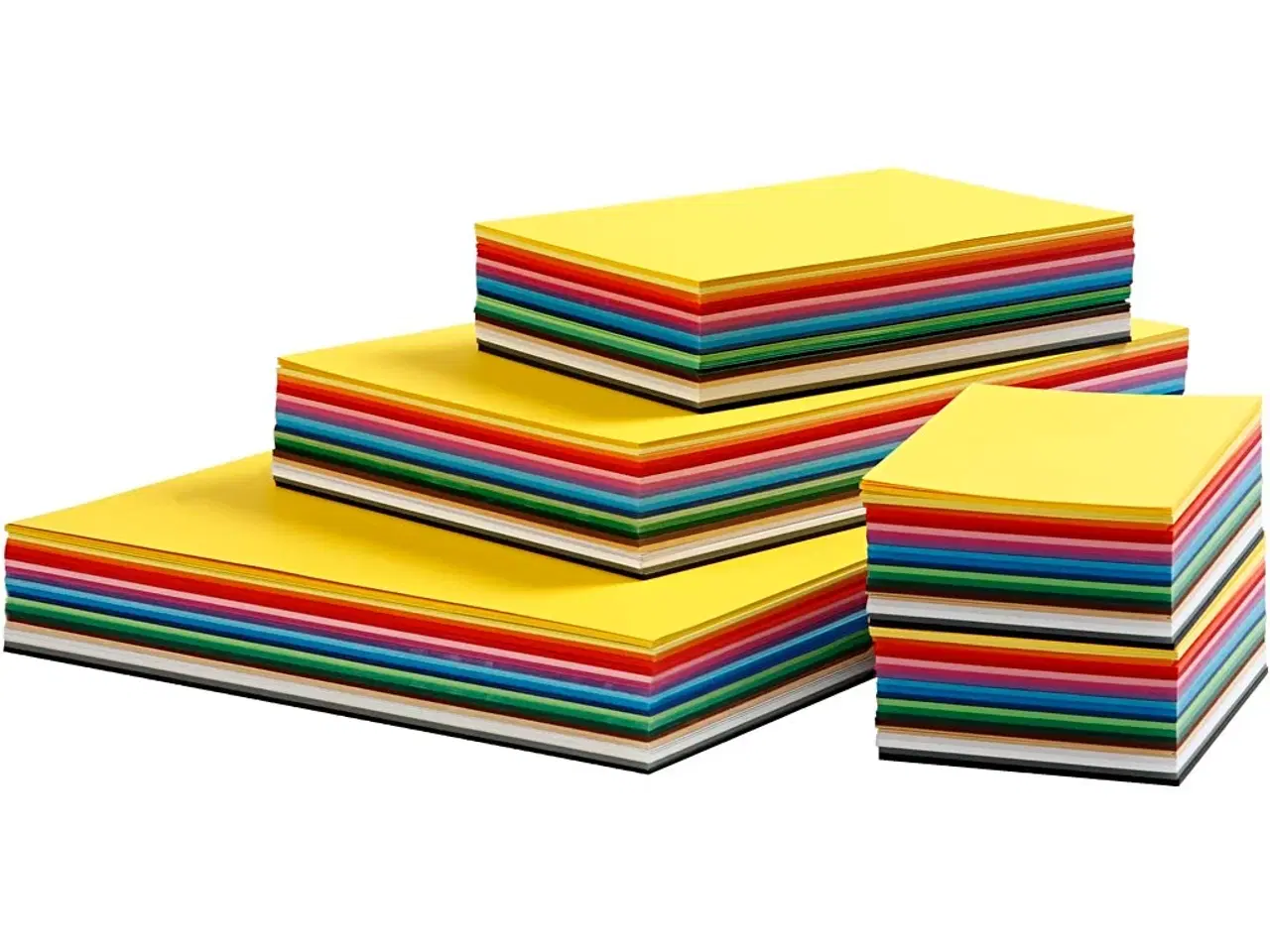 Billede 1 - Creativ Karton, A3,A4,A5,A6, 180 g, ass. farver, 1500ass. ark/ 1 pk.