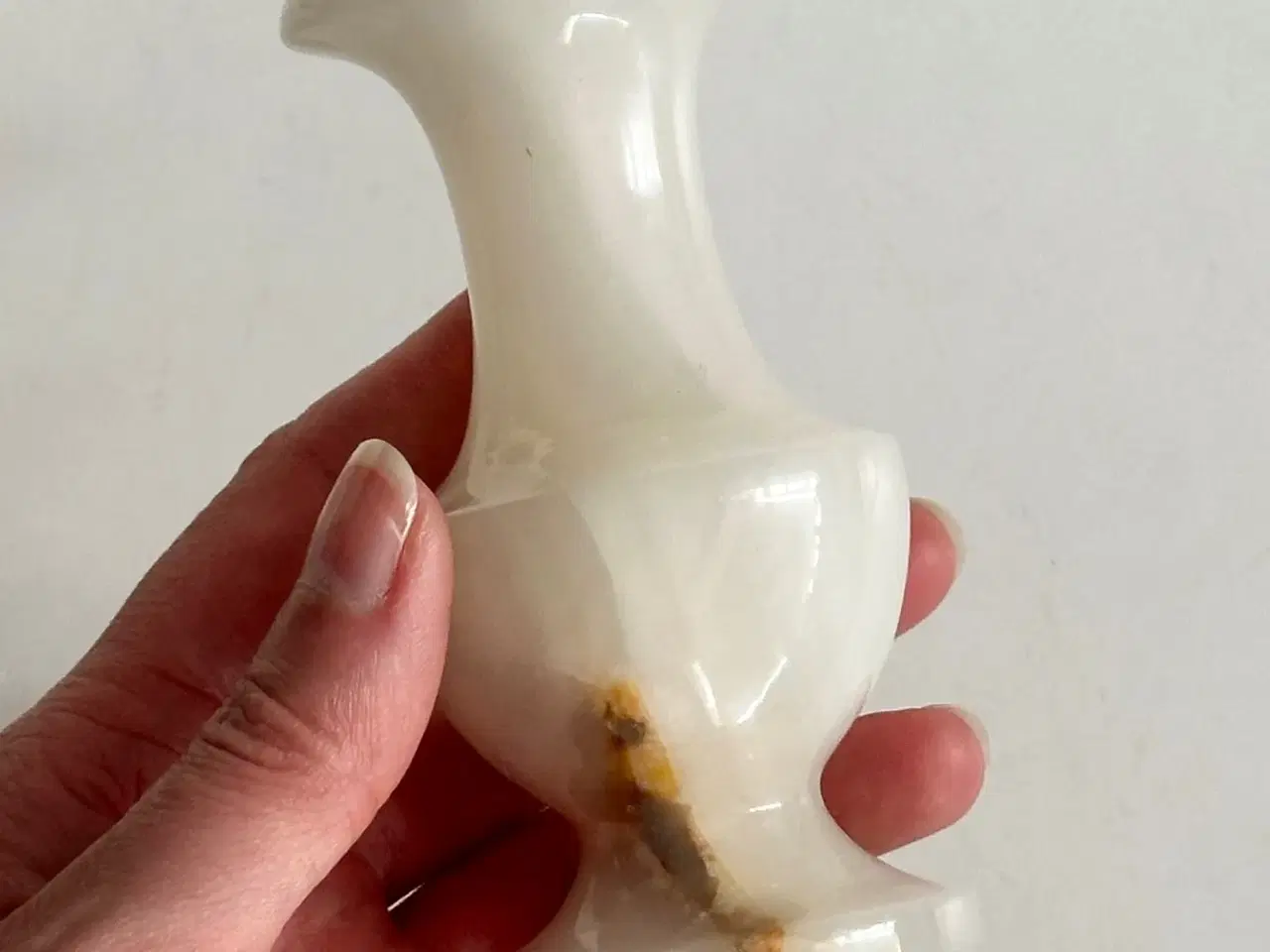 Billede 4 - Lille vase, hvid onyx