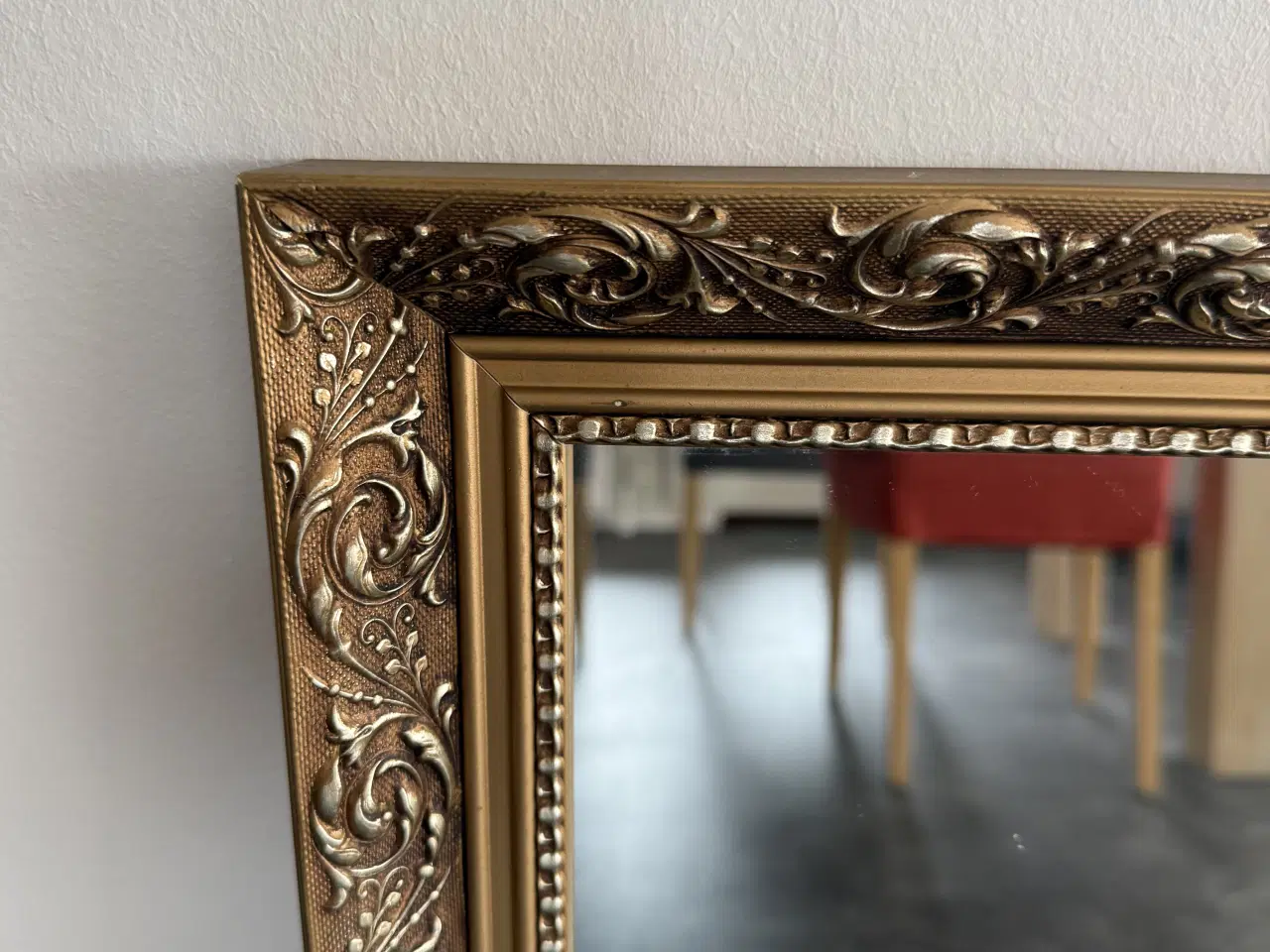 Billede 2 - Spejl med antik ramme 99x70 cm