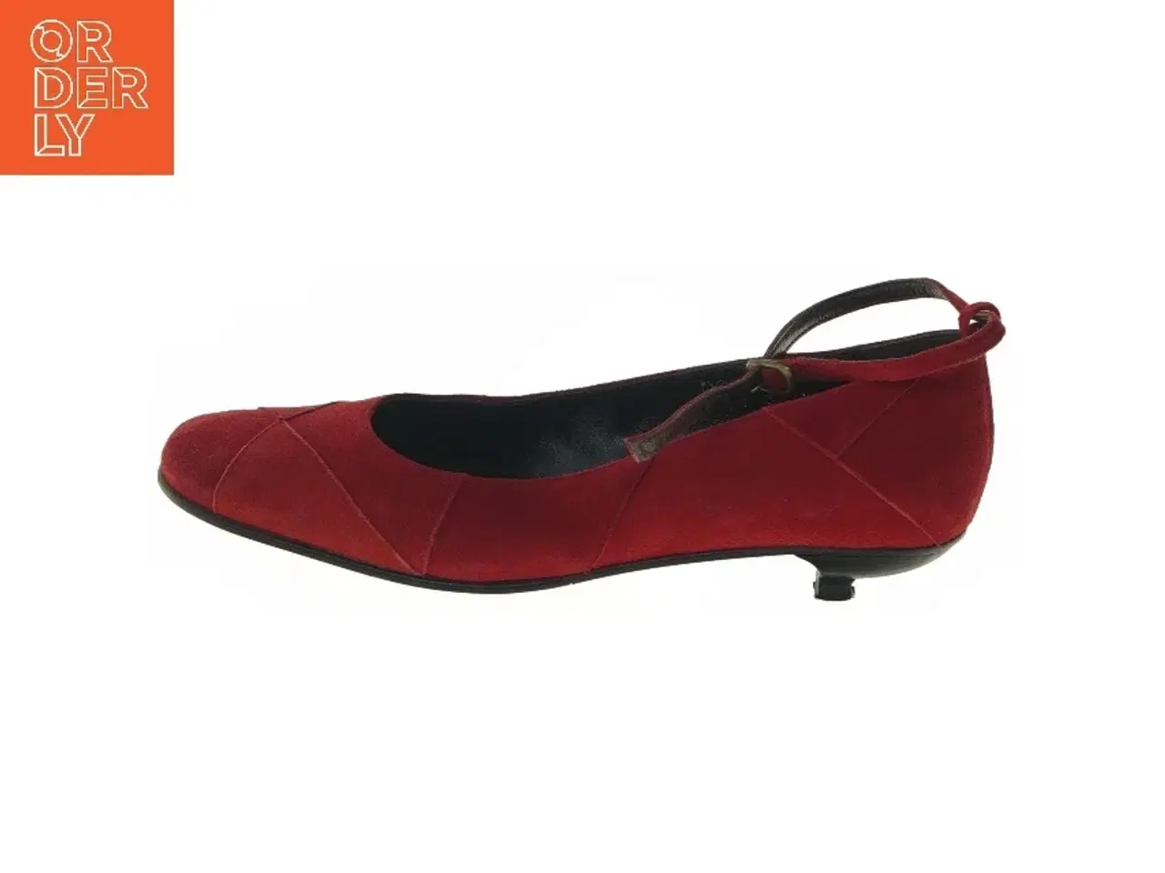 Billede 1 - Røde ruskindsko med rem fra billi bi (str. 37 )