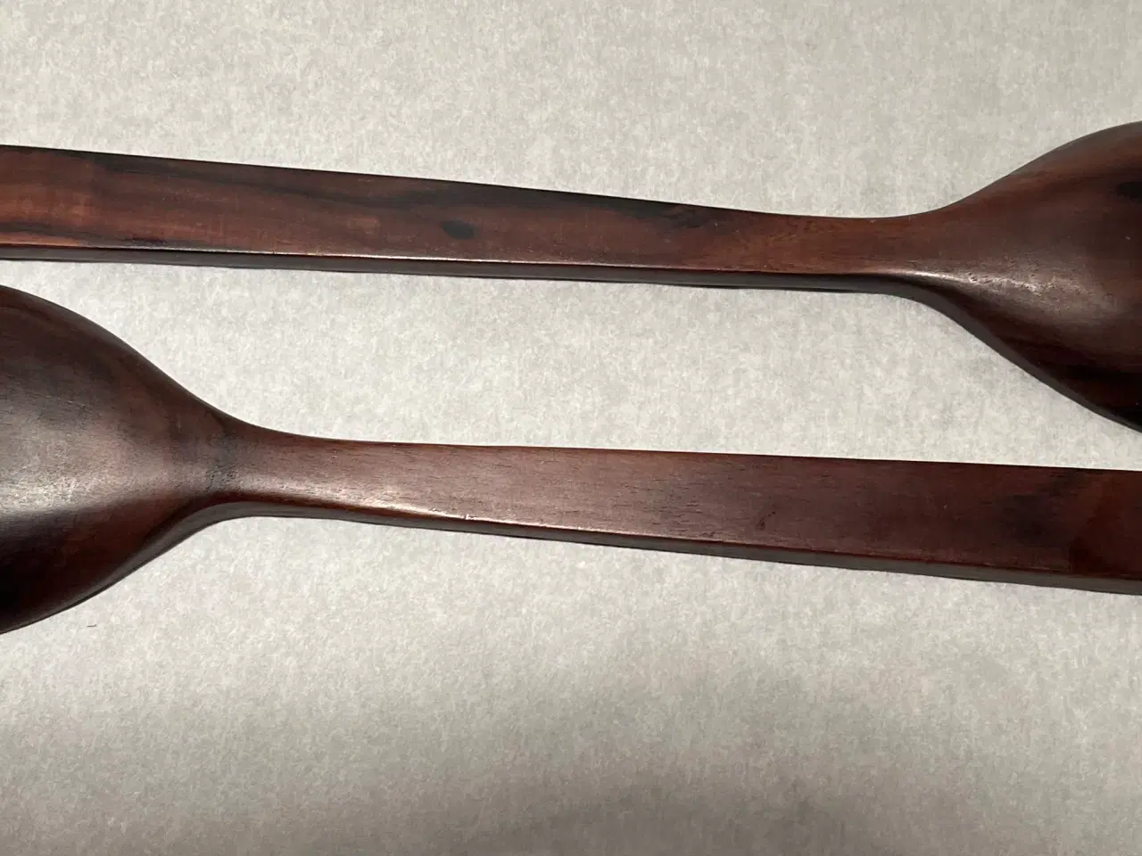 Billede 2 - Salatbestik sæt brunt træ