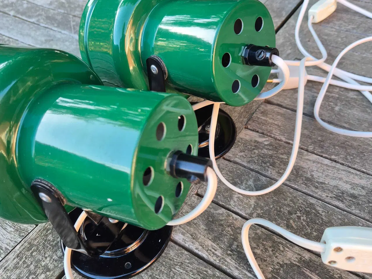 Billede 7 - Fine flaskegrønne væglamper