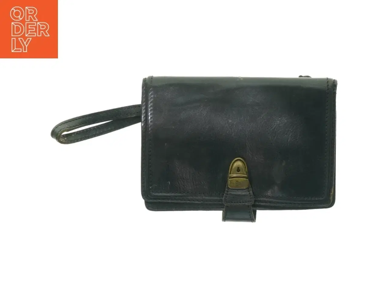 Billede 1 - Sort læderpung/taske fra Diesel (str. 24 x 16 cm)