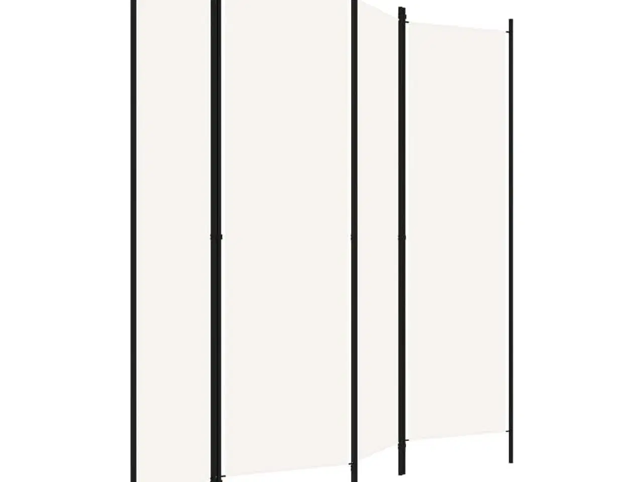 Billede 3 - 4-panels rumdeler 200x180 cm cremefarvet