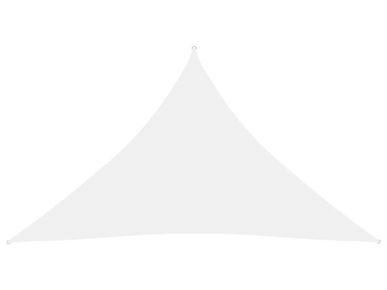 Billede 1 - Solsejl 2,5x2,5x3,5 m trekantet oxfordstof hvid