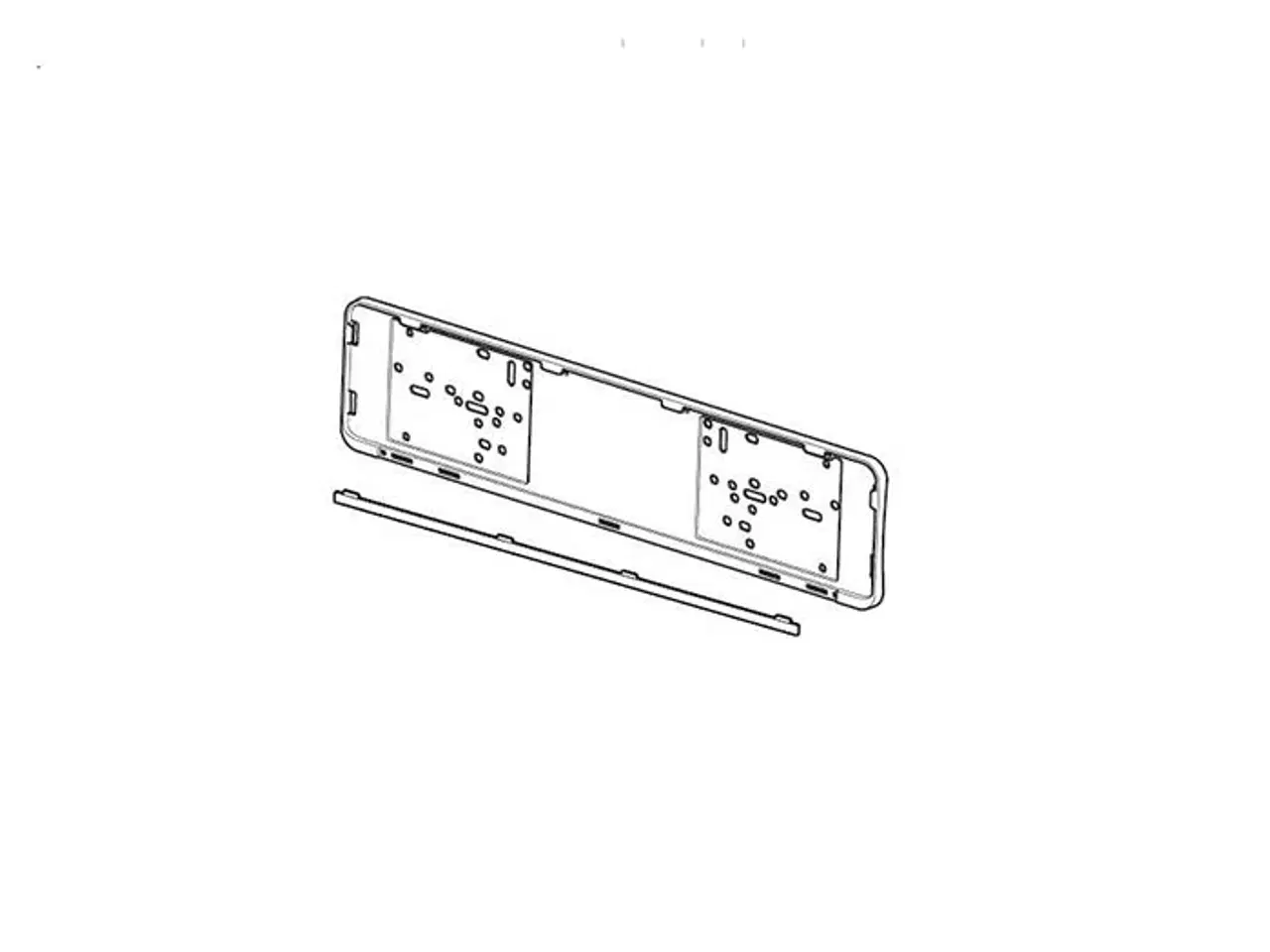 Billede 1 - Thule Nummerpladeholder 520x110mm