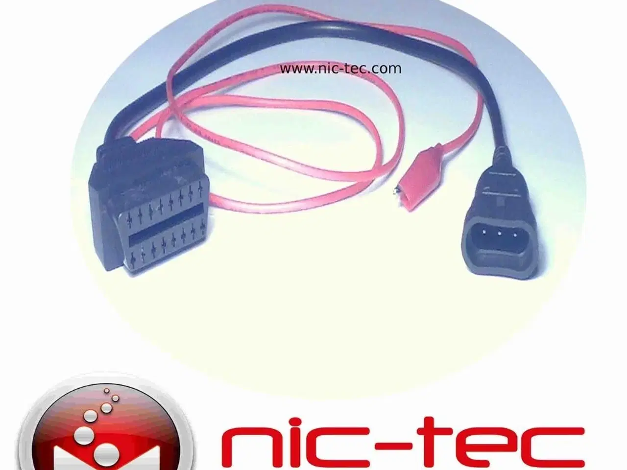 Billede 2 - 3pol til 16 Pol OBD Adaptor kabel til Fiat og Alfa