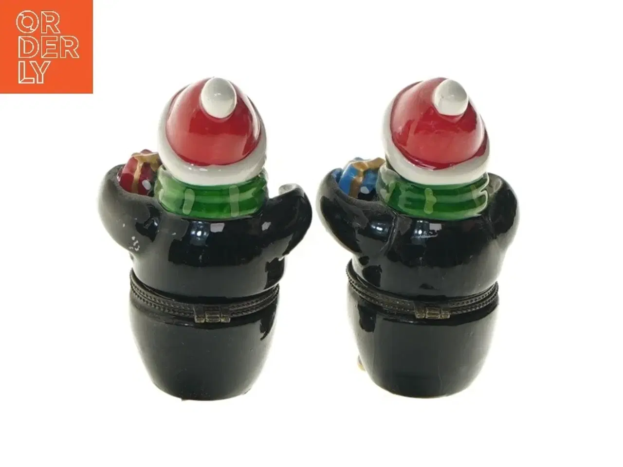 Billede 3 - Keramiske pingvinfigurer med låg (str. 10 cm)