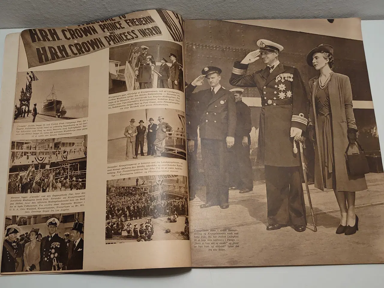 Billede 2 - Uge-Journalen No. 22A fra 1939. Kongeparret i USA.