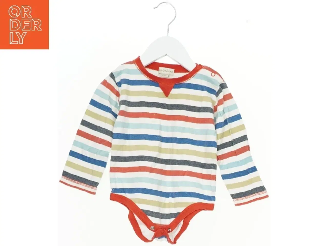 Billede 1 - Stribet body med lange ærmer fra Babaluno (str. 86)