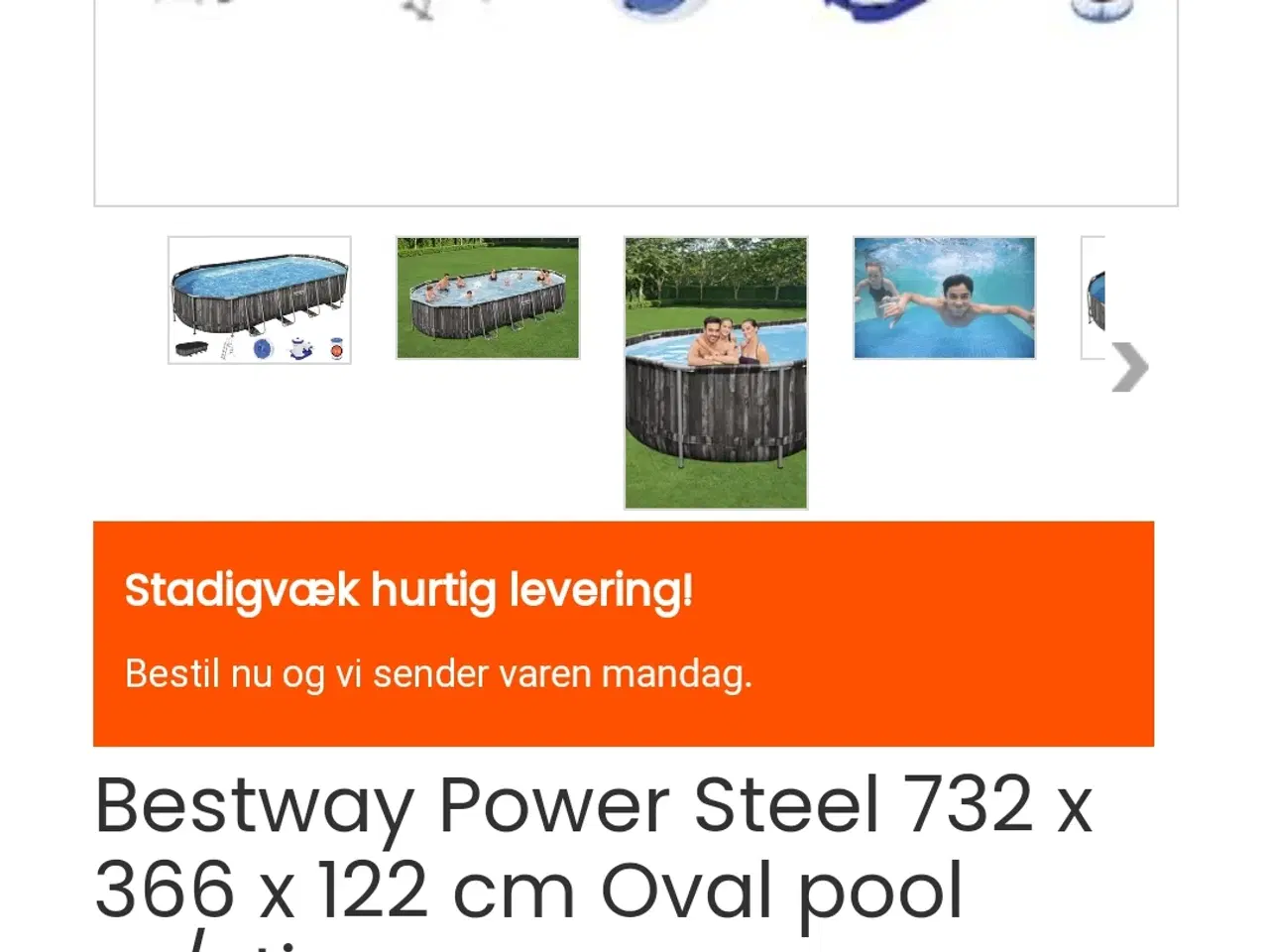 Billede 3 - Bestway power steel Pool 20000l samt ekstra god 