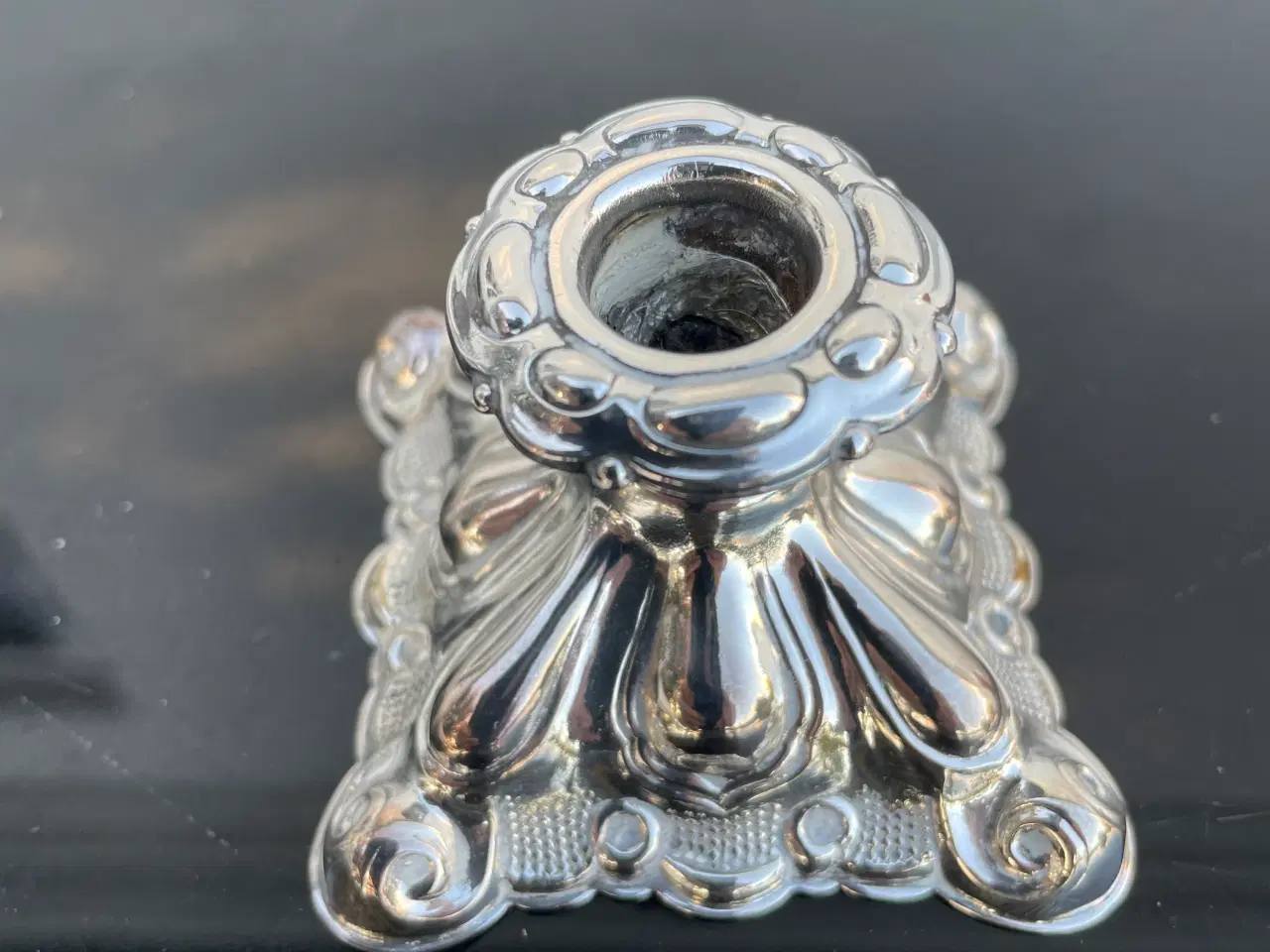 Billede 1 - Sølvlysestage til kertelys