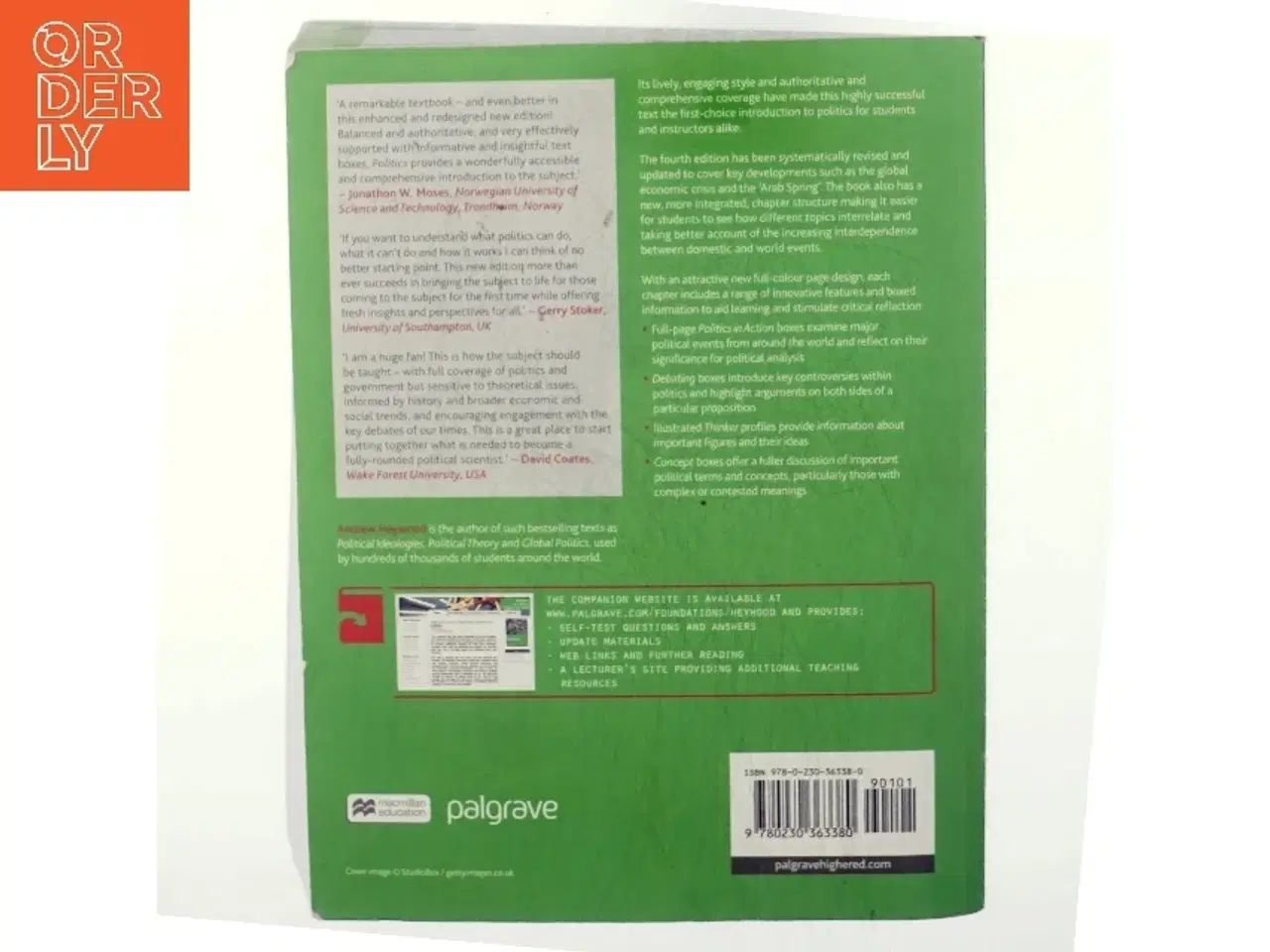 Billede 3 - Politics af Andrew Heywood (Bog)