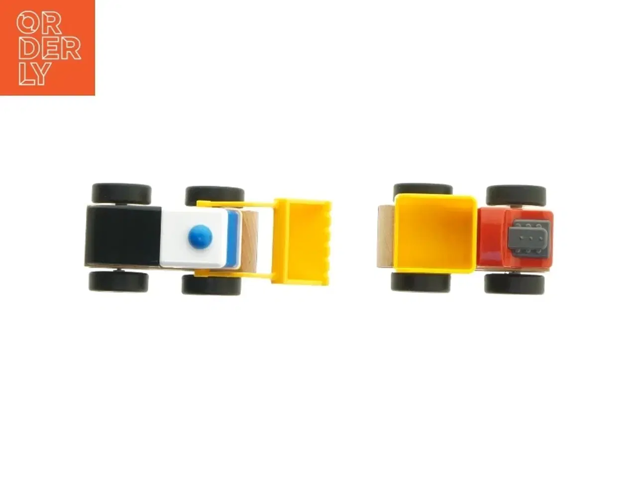 Billede 4 - Legetøjsbiler med gravemaskine og lastbil fra IKEA (str. 11x7 cm)