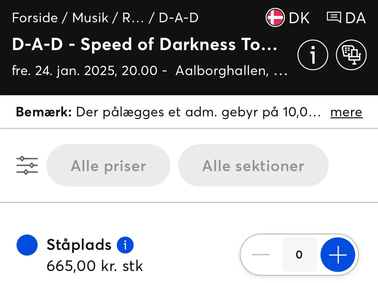 Billede 1 - Billetter til DAD