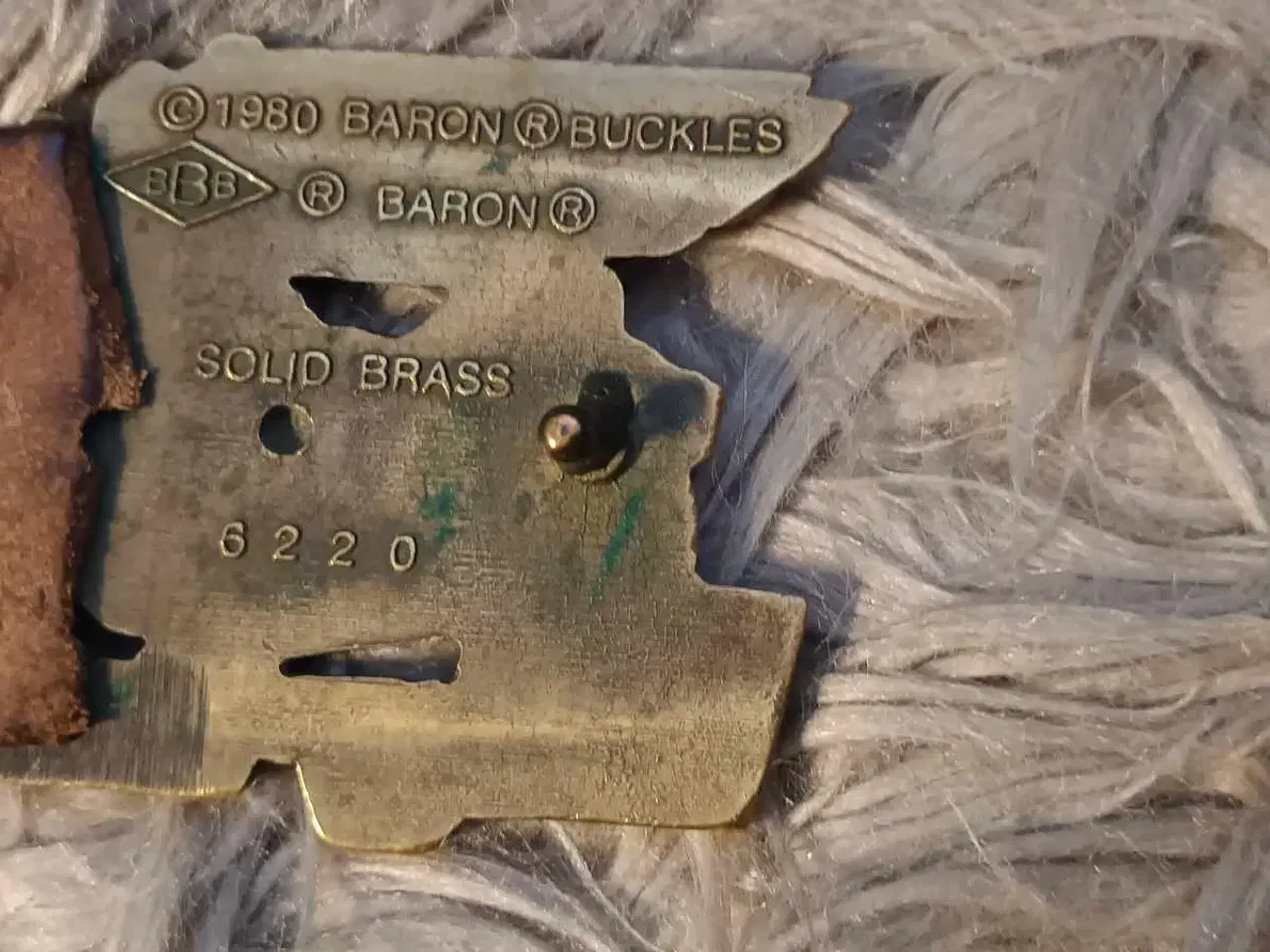 Billede 3 - Solid messing fra 1980 Baron R Buckles solid Brass