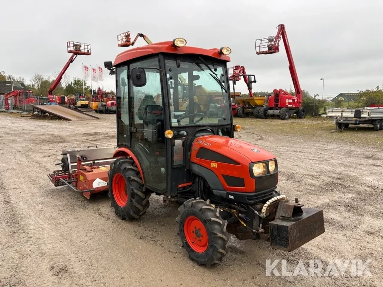 Billede 2 - Traktor m. stennedlægningsfræser Kioti CK22 HST