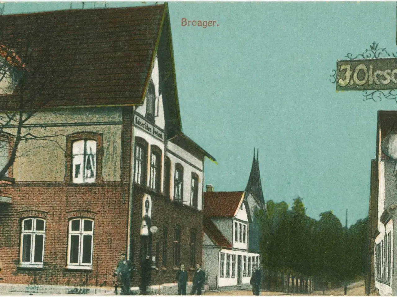 Billede 1 - Broager Posthus, 1915