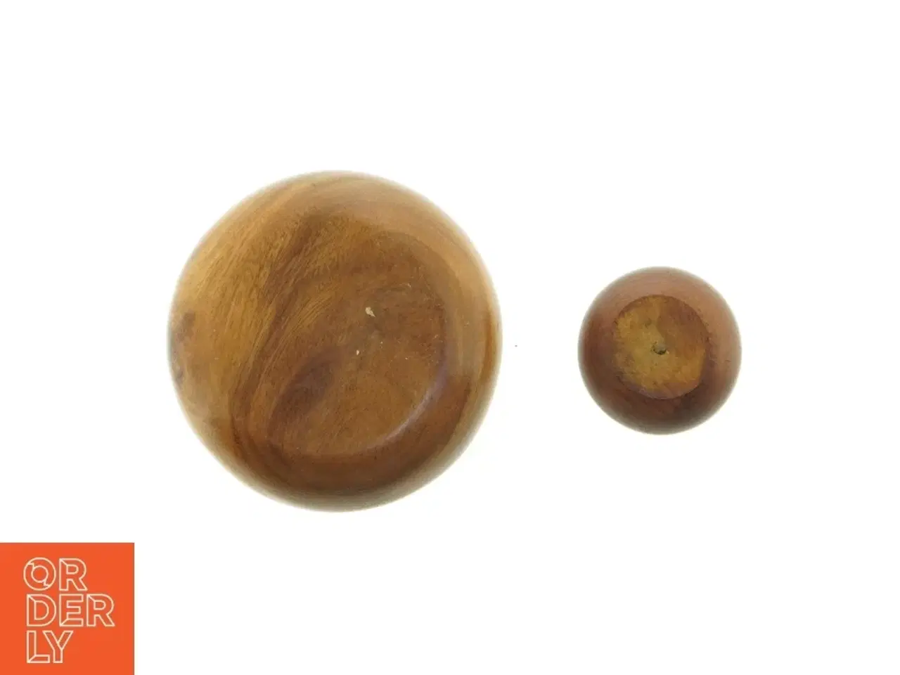 Billede 4 - Træ skåle sæt (str. 7 x 3,5 cm og 15 x 5 cm)