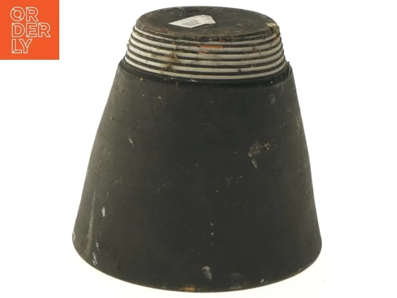 Billede 2 - Sort vase med ringe (str. 17 cm)